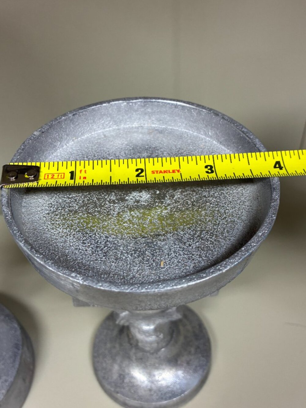 Vintage Gothic Metal Skeleton Legs Taper Candle Holders & Bat Goblet Decor Set - Picture 2 of 9